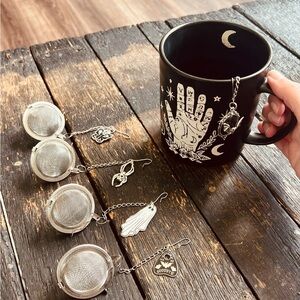 👻☕️ Spooky tea infuser ball handmade with charm spooky, ghost, gothic, theme